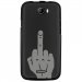 TPU1BARRYMAINDOIGT - Coque souple pour Wiko Barry avec impression Motifs doigt d'honneur
