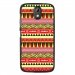 TPU1DES526AZTEQUEJAUROU - Coque souple pour HTC Desire 526 avec impression Motifs aztèque jaune et rouge