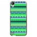 TPU1DES530AZTEQUEBLEUVER - Coque souple pour HTC Desire 530 avec impression Motifs aztèque bleu et vert
