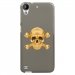 TPU1DES530SKULLOR - Coque souple pour HTC Desire 530 avec impression Motifs tête de mort aspect or