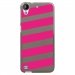 TPU1DES630BANDESFUSHIAS - Coque souple pour HTC Desire 630 avec impression Motifs bandes fushias