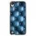 TPU1DES630CAPITONBLEU - Coque souple pour HTC Desire 630 avec impression Motifs effet capitonné bleu