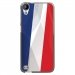 TPU1DES630DRAPFRANCE - Coque souple pour HTC Desire 630 avec impression Motifs drapeau de la France