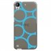 TPU1DES630RONDSBLEUS - Coque souple pour HTC Desire 630 avec impression Motifs ronds bleus