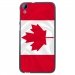 TPU1DES820DRAPCANADA - Coque Souple en gel noir pour HTC Desire 820 avec impression Motifs drapeau du Canada