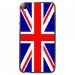 TPU1DES820UNIONJACK - Coque Souple en gel noir pour HTC Desire 820 avec impression Motifs Union Jack