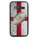 TPU1G318BALLONANGLETERRE - Coque Souple en gel pour Samsung Galaxy Trend 2 Lite avec impression ballon de rugby et drapeau de l