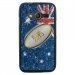 TPU1G318BALLONAUSTRALIE - Coque Souple en gel pour Samsung Galaxy Trend 2 Lite avec impression ballon de rugby et drapeau de l