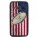 TPU1G318BALLONUSA - Coque Souple en gel pour Samsung Galaxy Trend 2 Lite avec impression ballon de rugby et drapeau des