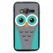 TPU1G318CHOUETTE1 - Coque Souple en gel pour Samsung Galaxy Trend 2 Lite avec impression chouette bleue et grise