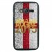 TPU1G318GOLDANGLETERRE - Coque Souple en gel pour Samsung Galaxy Trend 2 Lite avec impression logo rugby doré et drapeau de 