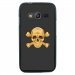 TPU1G318SKULLOR - Coque Souple en gel pour Samsung Galaxy Trend 2 Lite avec impression tête de mort aspect or