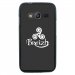 TPU1G318TRISKEL - Coque Souple en gel pour Samsung Galaxy Trend 2 Lite avec impression Triskel celte blanc