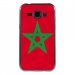 TPU1GALJ1DRAPMAROC - Coque souple pour Samsung Galaxy J1 SM-J100F avec impression Motifs drapeau du Maroc