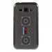 TPU1GALJ1MP3 - Coque souple pour Samsung Galaxy J1 SM-J100F avec impression Motifs lecteur MP3