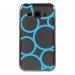 TPU1GALJ1RONDSBLEUS - Coque souple pour Samsung Galaxy J1 SM-J100F avec impression Motifs ronds bleus