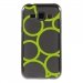 TPU1GALJ1RONDSVERTS - Coque souple pour Samsung Galaxy J1 SM-J100F avec impression Motifs ronds verts