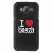 TPU1GALJ5COEURBREIZH - Coque Souple en gel pour Samsung Galaxy J5 avec impression Motifs coeur rouge I Love Breizh