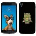 TPU1IDOL355CHOUETTE - Coque Souple en gel pour Alcatel Idol 3 5,5 avec impression Motifs chouette psychédélique