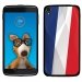TPU1IDOL355DRAPFRANCE - Coque Souple en gel pour Alcatel Idol 3 5,5 avec impression Motifs drapeau de la France