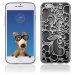 TPU1IPHONE6ARABESQUENOIR - Coque Souple en gel pour Apple iPhone 6 avec impression arabesque noir