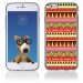 TPU1IPHONE6AZTEQUEJAUNEROUGE - Coque Souple en gel pour Apple iPhone 6 avec impression aztèque jaune et rouge