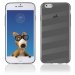 TPU1IPHONE6BANDESGRIS - Coque Souple en gel pour Apple iPhone 6 avec impression bandes grises
