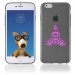 TPU1IPHONE6BOUDDHAMAUVE - Coque Souple en gel pour Apple iPhone 6 avec impression bouddha mauve