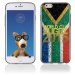 TPU1IPHONE6GOLDAFRIQUESUD - Coque Souple en gel pour Apple iPhone 6 avec impression logo rugby doré et drapeau de l'Afrique du