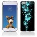 TPU1IPHONE6PAPILLONSBLEUS - Coque Souple en gel pour Apple iPhone 6 avec impression papillons bleus