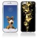 TPU1IPHONE6PAPILLONSOR - Coque Souple en gel pour Apple iPhone 6 avec impression papillons dorés
