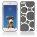 TPU1IPHONE6RONDSBLANCS - Coque Souple en gel pour Apple iPhone 6 avec impression ronds blancs