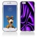 TPU1IPHONE6SOIEMAUVE - Coque Souple en gel pour Apple iPhone 6 avec impression soie drapée mauve