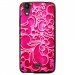 TPU1LBELLO2ARABESQUEFUSHIA - Coque souple pour LG Bello II avec impression Motifs arabesque fushia