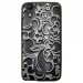 TPU1LBELLO2ARABESQUENOIR - Coque souple pour LG Bello II avec impression Motifs arabesque noir