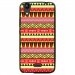 TPU1LBELLO2AZTEQUEJAUROU - Coque souple pour LG Bello II avec impression Motifs aztèque jaune et rouge