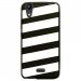 TPU1LBELLO2BANDESBLANCHES - Coque souple pour LG Bello II avec impression Motifs bandes blanches