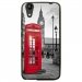 TPU1LBELLO2CABINEUK - Coque souple pour LG Bello II avec impression Motifs cabine téléphonique UK rouge