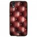 TPU1LBELLO2CAPITON - Coque souple pour LG Bello II avec impression Motifs effet capitonné bordeau