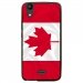 TPU1LBELLO2DRAPCANADA - Coque souple pour LG Bello II avec impression Motifs drapeau du Canada