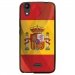 TPU1LBELLO2DRAPESPAGNE - Coque souple pour LG Bello II avec impression Motifs drapeau de l'Espagne