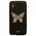 TPU1LBELLO2PAPILLONSEUL - Coque souple pour LG Bello II avec impression Motifs papillon psychédélique