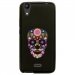TPU1LBELLO2SKULLFLEUR - Coque souple pour LG Bello II avec impression Motifs crâne en fleurs