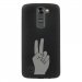 TPU1LGK7MAINPEACE - Coque souple pour LG K7 avec impression Motifs main Peace and Love