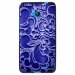 TPU1LUM640ARABESQUEBLEU - Coque Souple en gel noir pour Microsoft Lumia 640 avec impression Motifs arabesque bleu