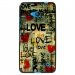 TPU1LUM640LOVEVINTAGE - Coque Souple en gel noir pour Microsoft Lumia 640 avec impression Motifs Love Vintage