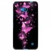 TPU1LUM640PAPILLONSFUSHIAS - Coque Souple en gel noir pour Microsoft Lumia 640 avec impression Motifs papillons fushias