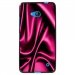TPU1LUM640SOIEROSE - Coque Souple en gel noir pour Microsoft Lumia 640 avec impression Motifs soie drapée rose