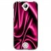 TPU1M320SOIEROSE - Coque souple pour Acer Liquid M320 avec impression Motifs soie drapée rose