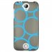 TPU1M330RONDSBLEUS - Coque souple pour Acer Liquid M330 avec impression Motifs ronds bleus